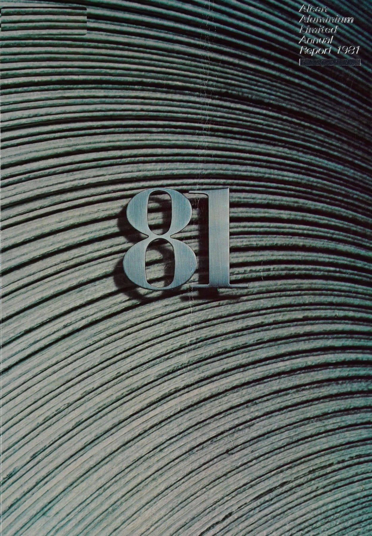 Machined aluminum, the year cut into the metal.