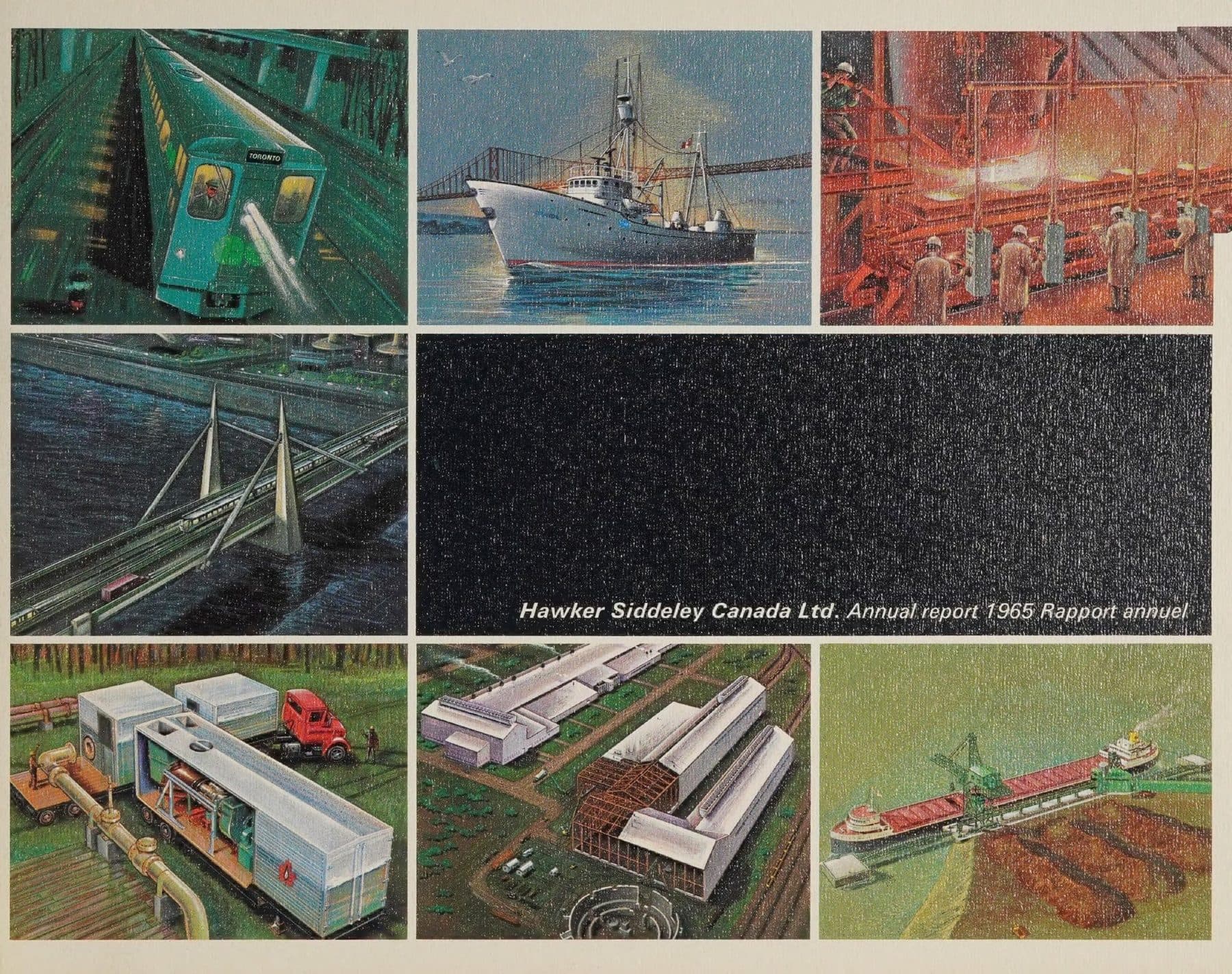 Shipyard, furnace, train and mill in one cover grid.